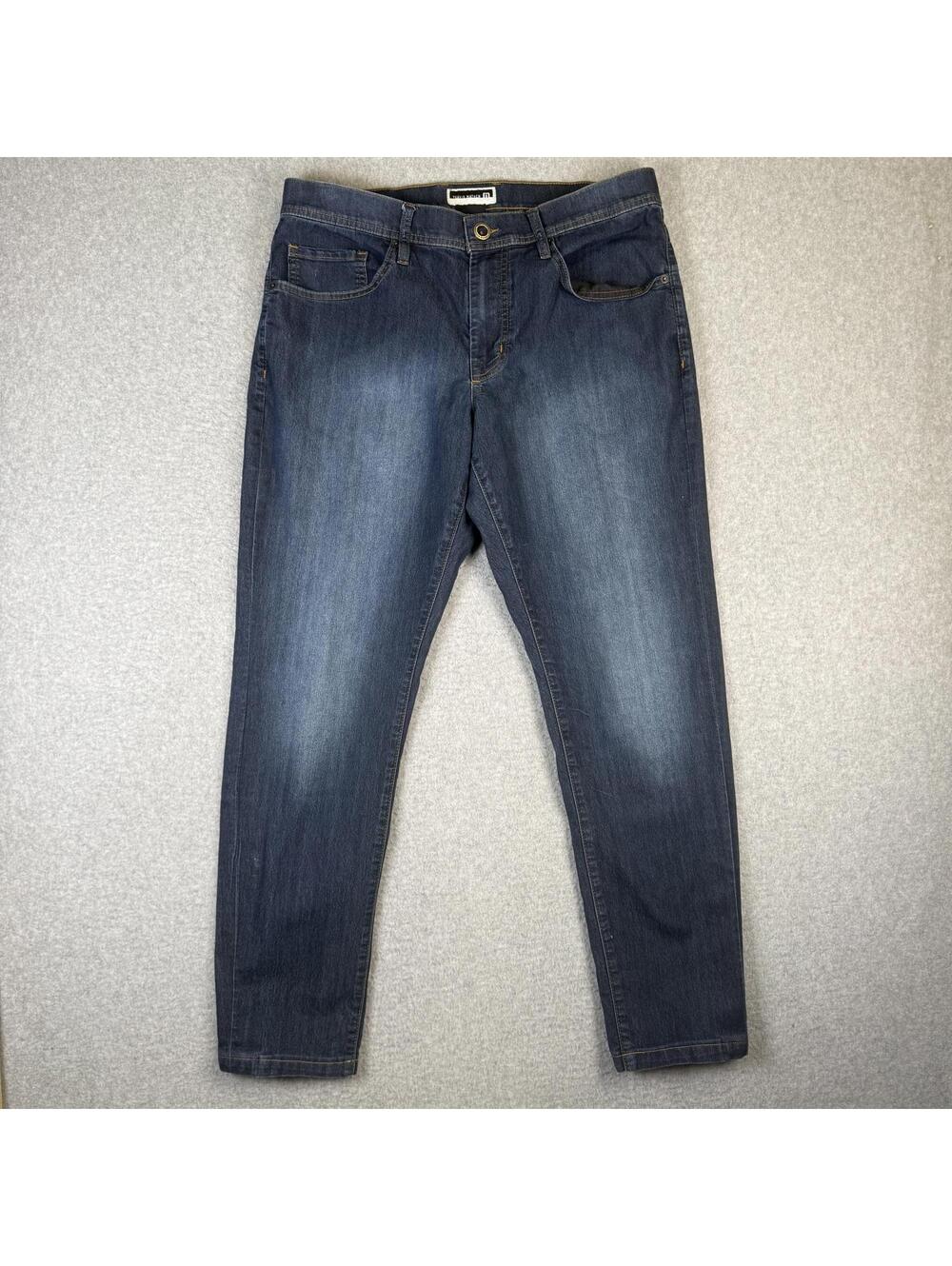 Travis Mathew Men's Size 32 Dark Wash Blue Straight Leg Jeans Ankle Length